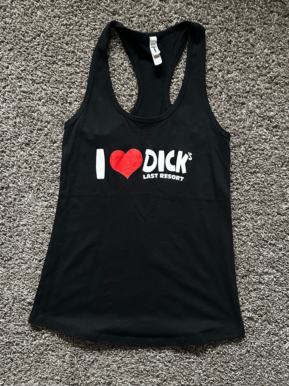 Dick’s Last Resort I Heart Dick’s Tank Size S